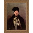 thumbnail image 1 of Mountaineer 24x18 Gold Ornate Wood Framed Canvas Art by Nicolae Grigorescu, 1 of 2