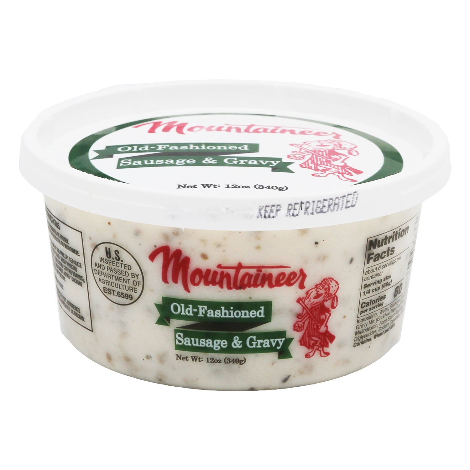 Mountaineer Brand Old Fashioned Pork Sausage & Gravy, 12 Ounces