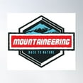 thumbnail image 1 of Mountaineering Back To Nature Poster Wall Art, Modern Wall Decor, 8x12 UNFRAMED, 1 of 3