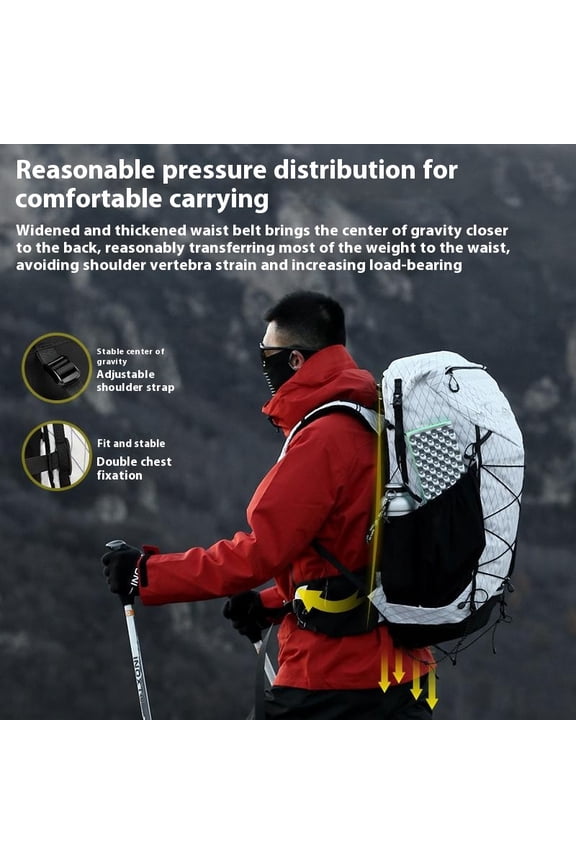 Mountaineering Bag Large Capacity Camping Off-road Waterproof Backpack,Khaki
