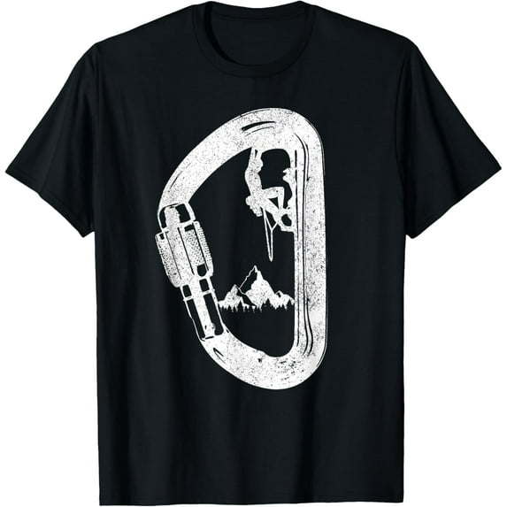Mountaineering – Carabiner Mountaineering Gift T-Shirt mens t shirt,black,women,funny,misfits,men,journey,t-shirt