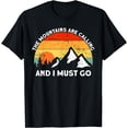 thumbnail image 1 of Mountaineering Nature The Mountains are Calling Hiking T-Shirt, 1 of 2