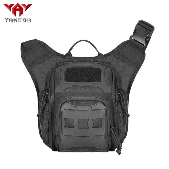 Mountaineering One Shoulder Outdoor Tactical Bag Multi Functional Military Fan Accessory Bag,Mud