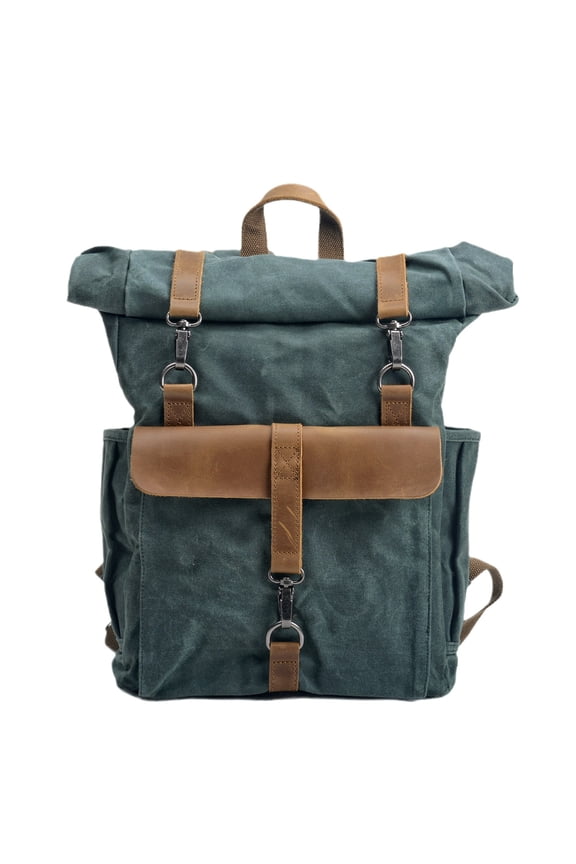 Mountaineering Outdoor Casual Computer Backpack,Lake Water Green Color