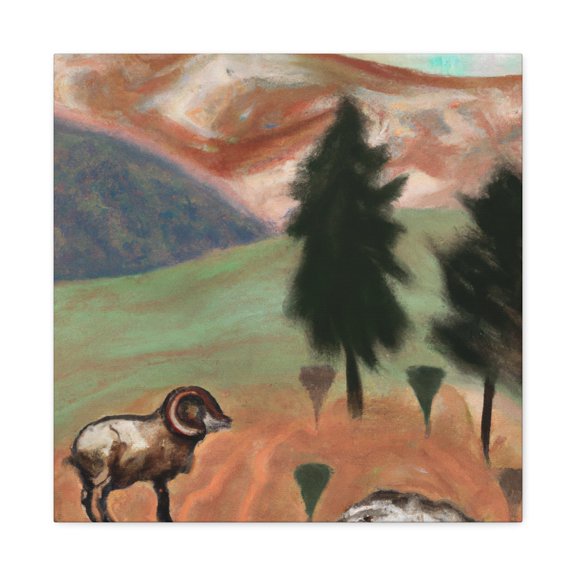 "Mountainous Ram's Regalia" - Canvas