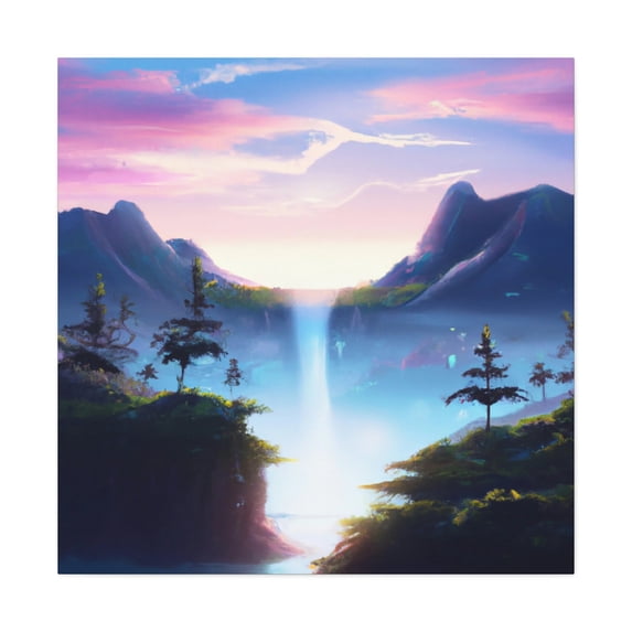 Mountainous Vista Splendor - Canvas
