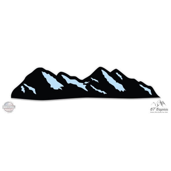Mountains - 5" Vinyl Sticker - For Car Laptop I-Pad - Waterproof Decal
