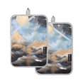 thumbnail image 1 of ALAZA Mountains Abstract Pot Holders Set of 2 Heat Resistant Kitchen Oven Mitts, 1 of 7