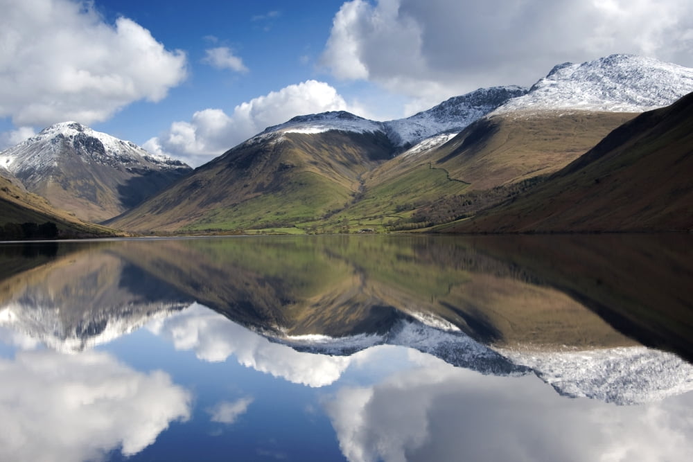 Mountains And Lake Lake District Cumbria England United Kingdom Canvas Art - John Short Design Pics (17 x 11)