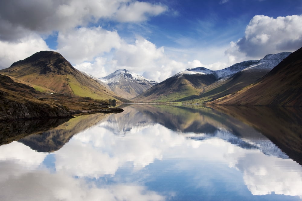 Mountains And Lake Lake District Cumbria England United Kingdom Canvas Art - John Short Design Pics (17 x 11)