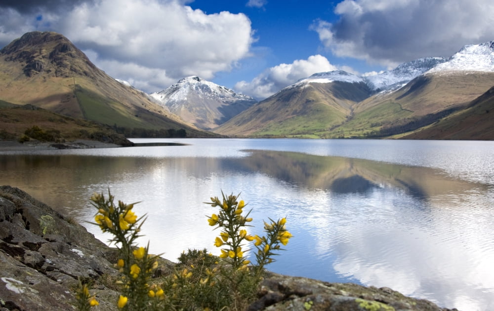 Mountains And Lake Lake District Cumbria England United Kingdom Canvas Art - John Short Design Pics (17 x 11)