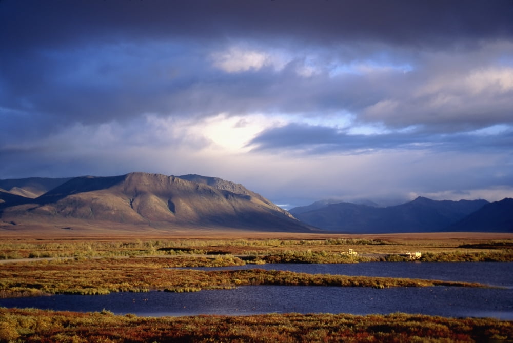 Mountains And Lakes Dempster Highway Canvas Art - Chris Coe Design Pics (38 x 24)
