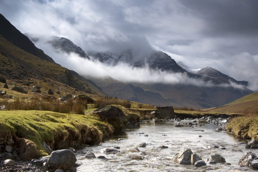 Mountains And River Lake District Cumbria England United Kingdom Canvas Art - John Short Design Pics (17 x 11)