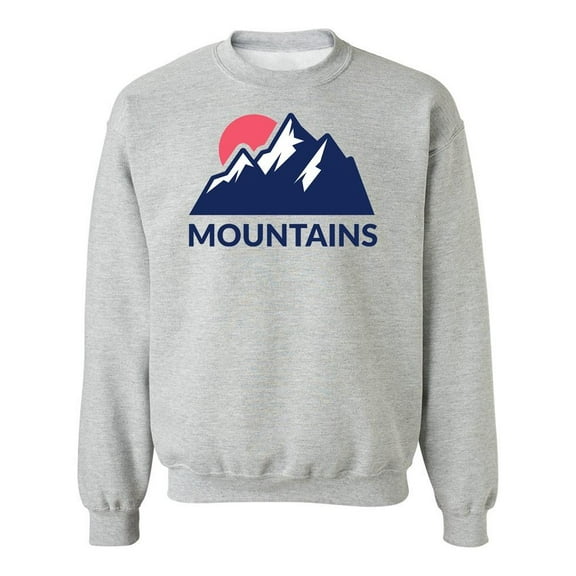 Mountains And Sun Sweatshirt Men -Image by Shutterstock, Male Medium