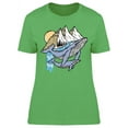 thumbnail image 1 of Mountains And Whales T-Shirt Women -Image by Shutterstock, Female Large, 1 of 2
