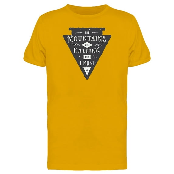 Mountains Are Calling Graphic Tee Men's -Image by Shutterstock