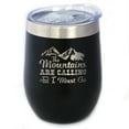 thumbnail image 1 of Bevvee Insulated Wine Tumbler 12 oz Mountains Are Calling Outdoor Enthusiast Gifts Tumblers, 1 of 4