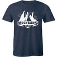 thumbnail image 1 of Mountains Await - A Mountain Over The Clouds Design Men's Gift T-Shirt, 1 of 4