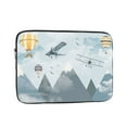 thumbnail image 1 of Mountains Balloons Airplanes 13 inch Portable Laptop Sleeve Compatible with MacBook Air Notebook Computer Case for Men Women College School Students, 1 of 7