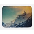 thumbnail image 1 of Mountains Bath Mat, Winter Panorama Style Scene Ski Slopes Caucasus European Landscape, Plush Bathroom Decor Mat with Non Slip Backing, 29.5" X 17.5", Multicolor, by Ambesonne, 1 of 2