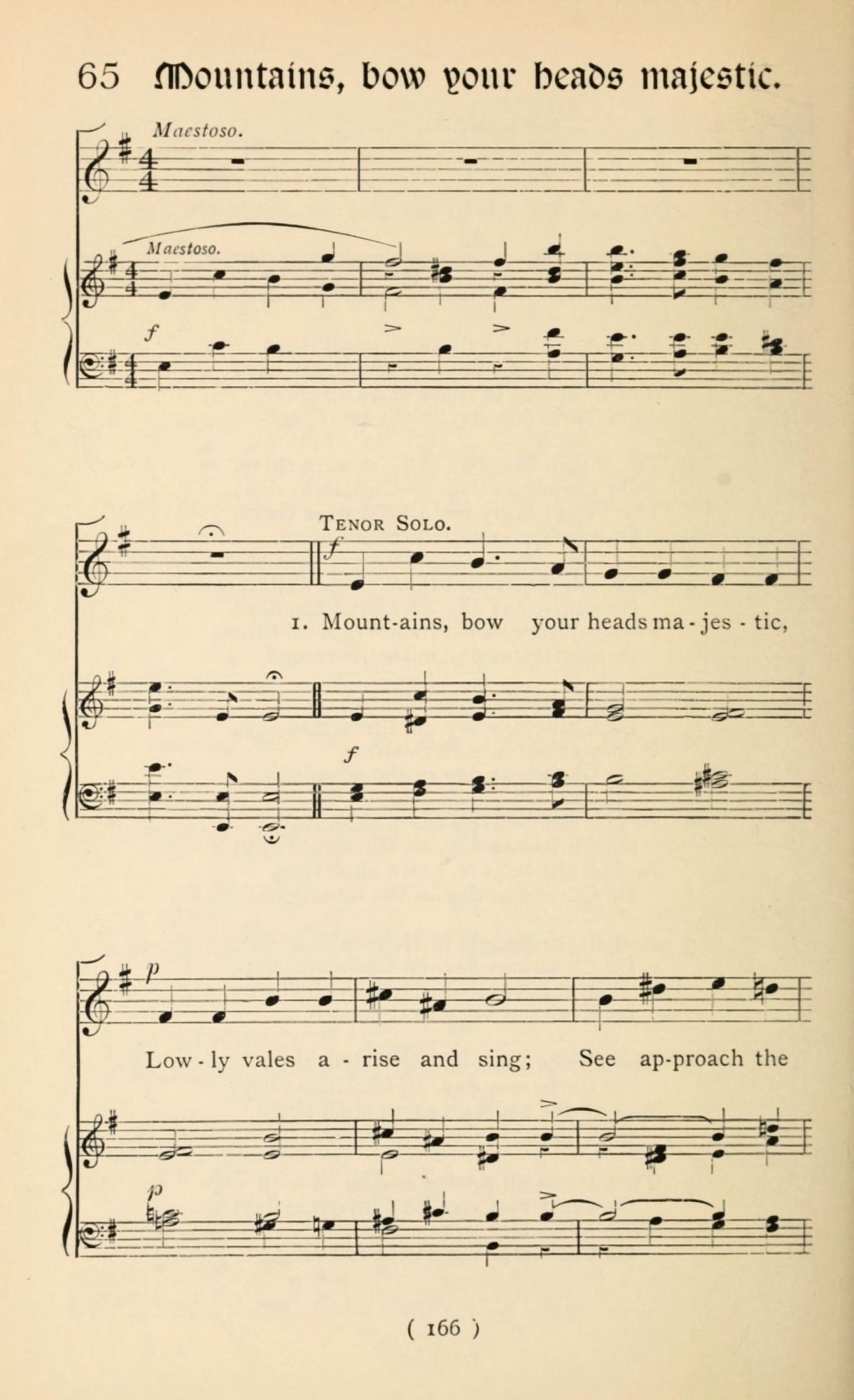Mountains Bow your Heads Majestic 1 Christmas Carols New & Old 1850 Canvas Art - (18 x 24)