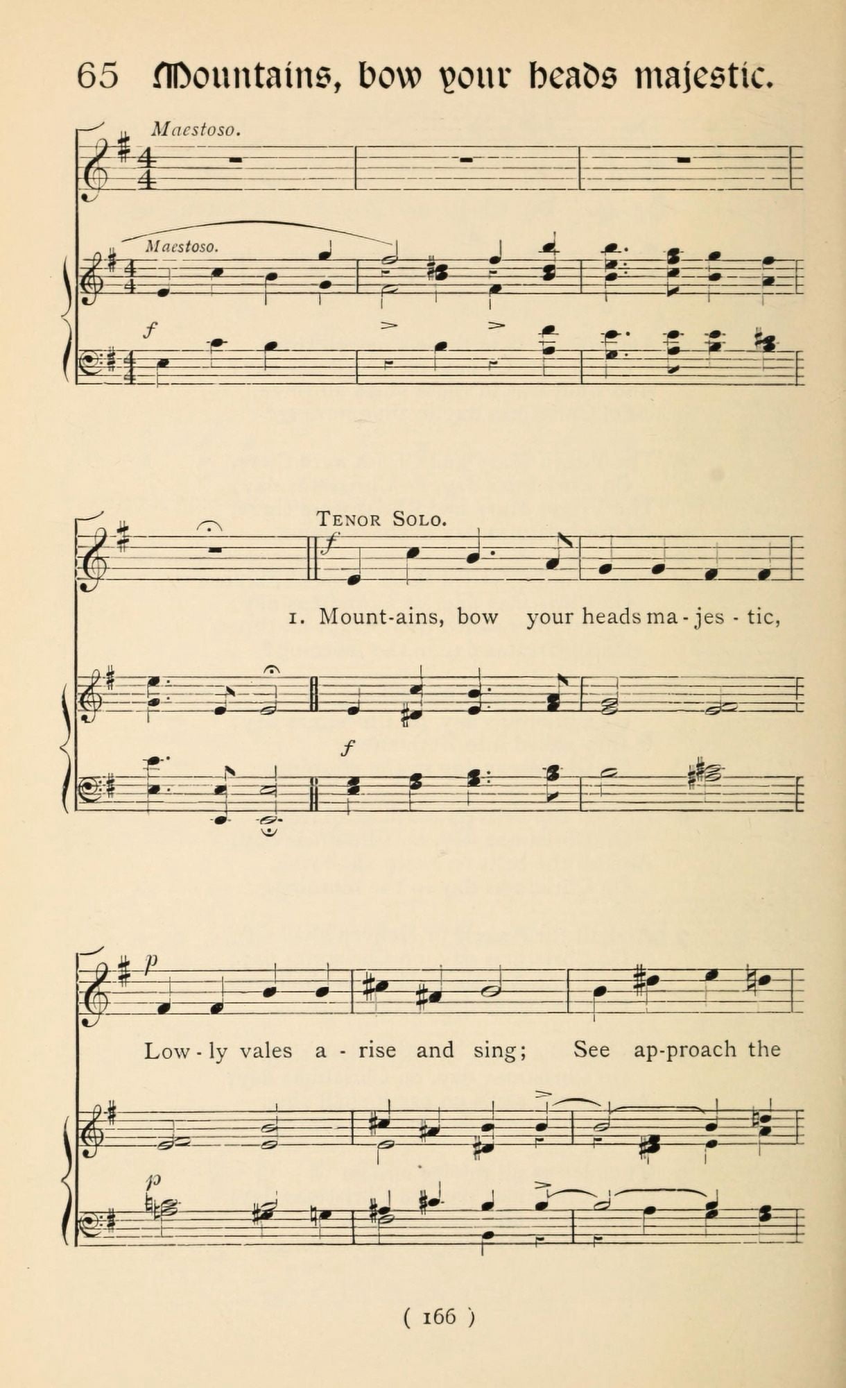 Mountains Bow your Heads Majestic 1 Christmas Carols New & Old 1850 Canvas Art - (24 x 36)