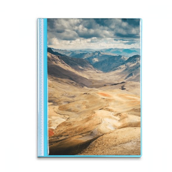 Mountains Desert Outdoor Cloud Sky Book Sheet Protectors Portfolio Binder Folder
