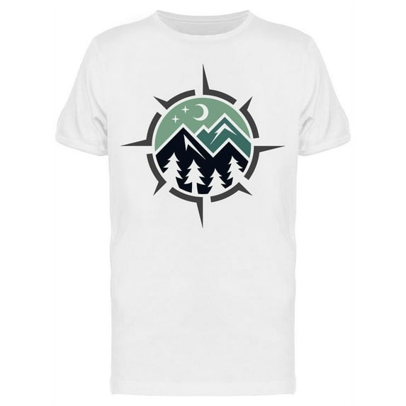 Mountains Forest Symbol T-Shirt Men -Image by Shutterstock, Male 3X-Large