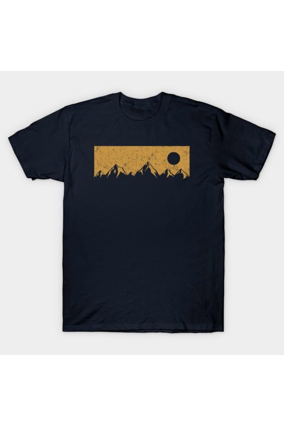 Mountains Golden Hour Sunset Sunrise Nature Outdoor Adventure Hiking Graphic Unisex T-Shirt