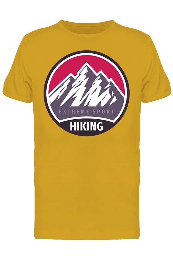 Mountains Hiking Extreme Sport T-Shirt Men -Image by Shutterstock, Male Medium