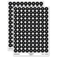 thumbnail image 1 of Mountains Jagged 200+ Round Stickers - Black - Matte Finish - 0.50" Size, 1 of 3