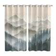 thumbnail image 1 of Mountains Kitchen Curtains Window Panels, Farmhouse Forest Nature Trees Landscape Insulated Window Treatment Curtain, Grommet Curtains for Bedroom/Living Room/Bathroom, 2 Piece 52"Wx84"L, 1 of 8