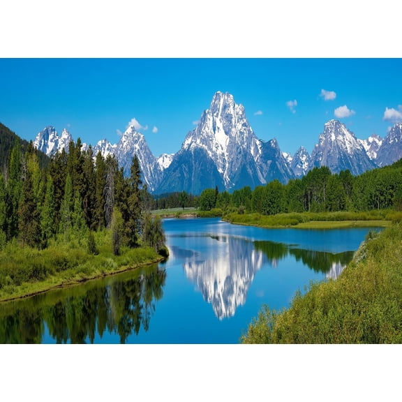 Mountains Lake Backdrop River in National Park Photography Background for Nature Landscape Party Decorations Banner Supplies Photo Booth Props