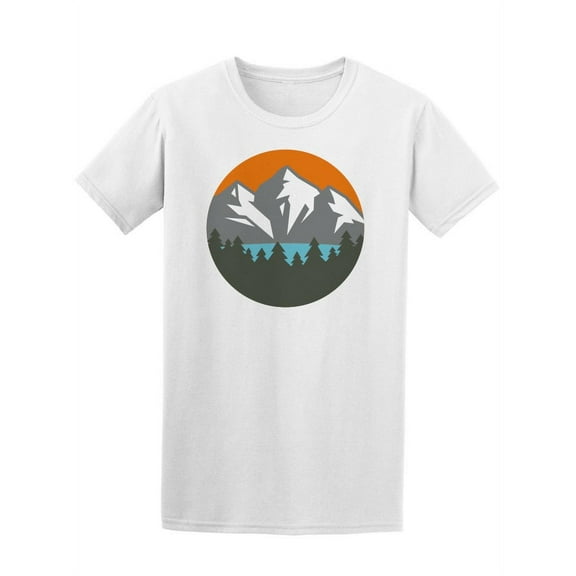 Mountains Landscape Icon T-Shirt Men -Image by Shutterstock, Male Medium