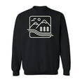 thumbnail image 1 of Mountains Linear Icon Sweatshirt Men -Image by Shutterstock, Male Medium, 1 of 4