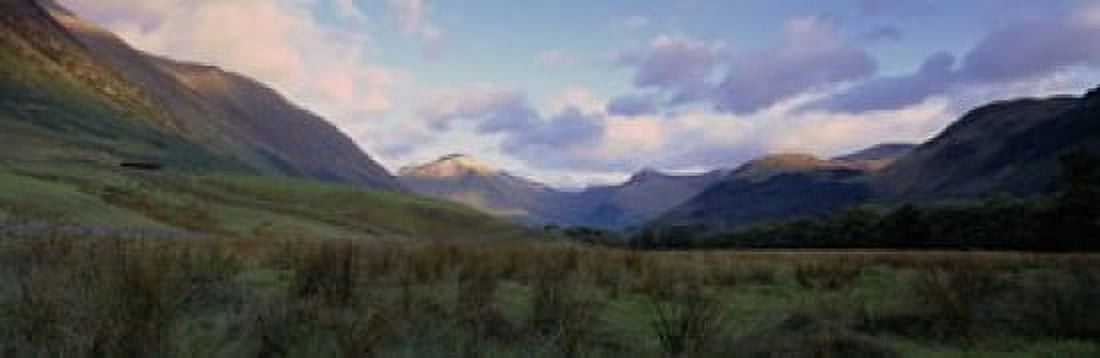Mountains On A Landscape Glen Nevis Scotland United Kingdom Canvas Art - Panoramic Images (18 x 6)