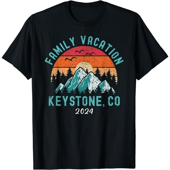 Mountains Outdoors Family Vacation 2024 Colorado Keystone T-Shirt