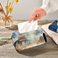 thumbnail image 1 of Mountains Person Clouds Temples Napkin Dispenser Leather Paper Napkins Holders Elegant Modern Fancy for Kitchen Dining Room Table Decor, 1 of 7