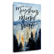 Mountains Poster Inspirational Wall Art Canvas Wall Art For Bedroom Picture Painting For Bathroom Unframed 12x18 in