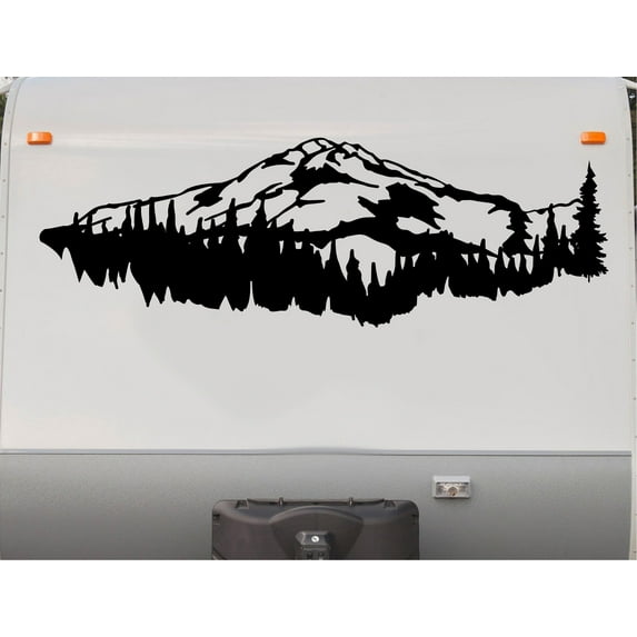 Mountains RV Camper Decal Scene Trailer Stickers Replacement Graphics ...
