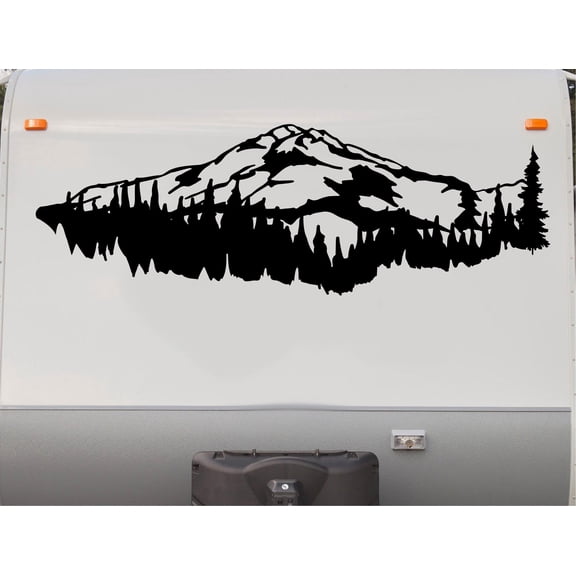 Mountains RV Camper Decal Scene Trailer Stickers Replacement Graphics CT02