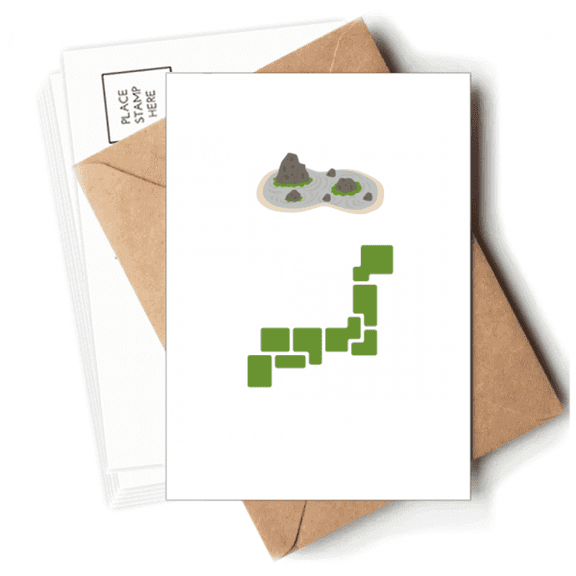 Mountains Rivers Lakes Ecology Japan Postcards Envelopes Blank Note Cards Mailing