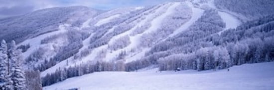 Mountains Snow Steamboat Springs Colorado USA Canvas Art - Panoramic Images (36 x 12)