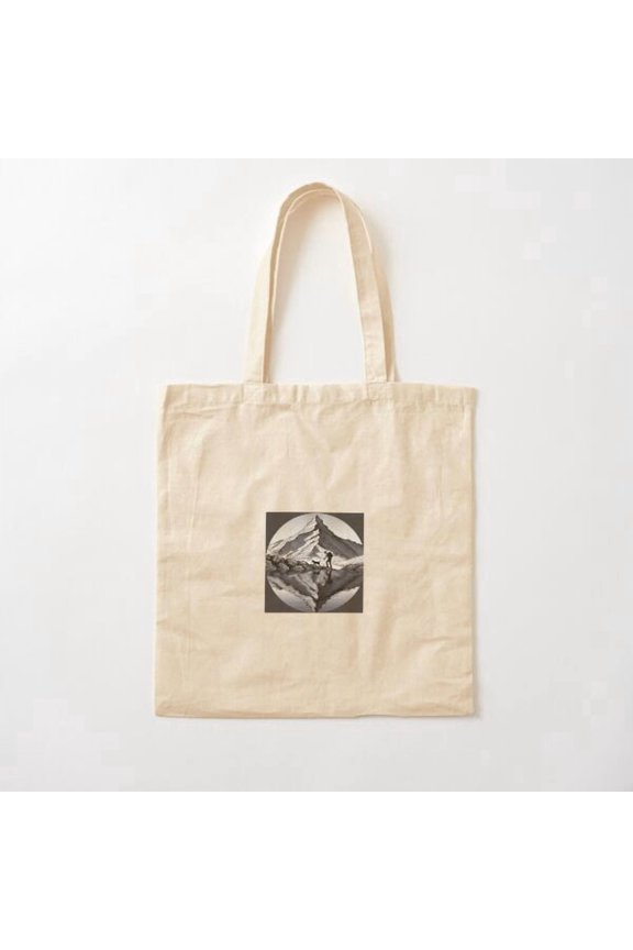 Mountains Style 006 Canvas Tote Bags, Reusable Shopping Bag