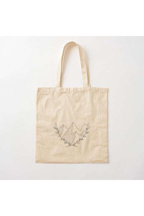 Mountains Style 008 Canvas Tote Bags, Reusable Shopping Bag