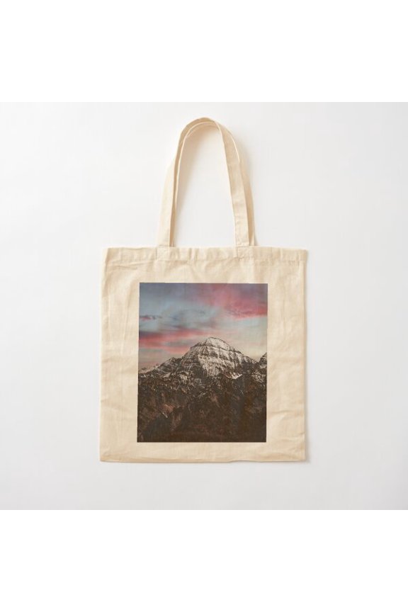 Mountains Style 011 Canvas Tote Bags, Reusable Shopping Bag