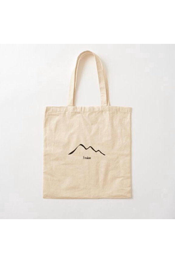 Mountains Style 018 Canvas Tote Bags, Reusable Shopping Bag