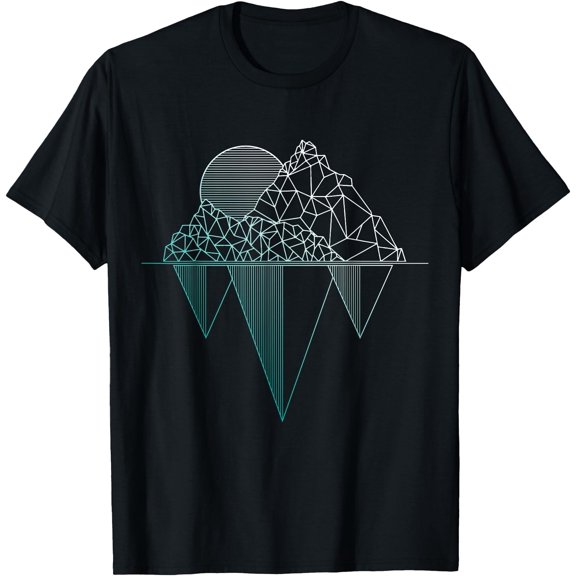 Mountains Vintage Hiking Camping Trekking Climbing Gift Unisex T-Shirt for Men Women Kids Toddler,Black Color,Size 3XL