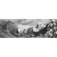 thumbnail image 1 of Mountains & Waterfall in Snow Tunnel View El Capitan Half Dome Bridal Veil Yosemite National Park California USA Poster Print, 36 x 12, 1 of 1