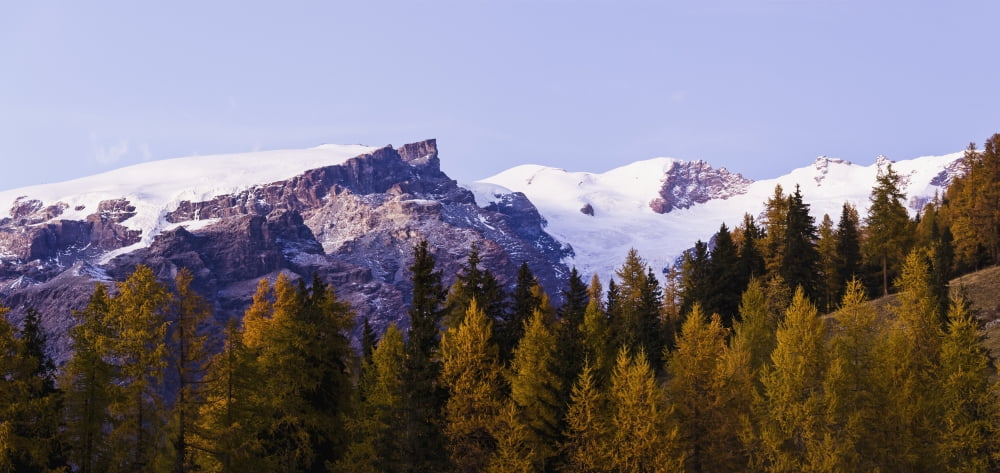 Mountains from Champoluc Italy Canvas Art - Yves Marcoux Design Pics (22 x 10)